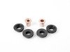 ES#2840872 - 003929ecs0204aKT -  Solid Shifter Cable Bushing Upgrade Kit - Round 10mm (F2B) - Round 8.0mm (S2S) - Tighten your shifter and stop missing shifts with ECS Billet and Bronze shifter bushings! - ECS - Audi Volkswagen