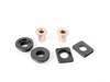 ES#2840885 - 003929ecs0104aKT -  Solid Shifter Cable Bushing Upgrade Kit - Rectangle 8.5mm (F2B) - Round 8.0mm (S2s) - Tighten your shifter and stop missing shifts with ECS Billet and Bronze shifter bushings! - ECS - Audi Volkswagen