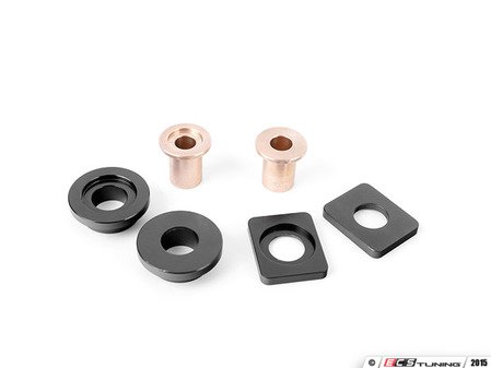 ES#2840885 - 003929ecs0104aKT -  Solid Shifter Cable Bushing Upgrade Kit - Rectangle 8.5mm (F2B) - Round 8.0mm (S2s) - Tighten your shifter and stop missing shifts with ECS Billet and Bronze shifter bushings! - ECS - Audi Volkswagen
