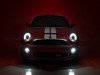 ES#2862390 - PR0-YD-MC07-DRL - Projector Blackout LED DRL Headlights - Pair  PRO-YD-MC07-DRL-BK - F56 Style LED DRL and black housing halogen projector headlight set! - Spyder - MINI