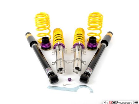 ES#2092250 - 15280067 - KW V2 Series Coilover Kit - Adjustable Damping - Variant 2 coilovers offer sport handling with adjustable rebound dampening - KW Suspension - Volkswagen