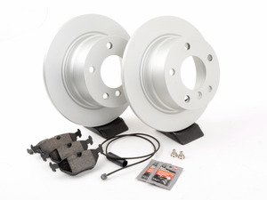 ES#2703076 - 40406004KT1 - Rear Brake Service Kit - Featuring ECS V5 rotors and ECS DD23 "Daily Driver" ceramic pads. - Assembled By ECS - BMW