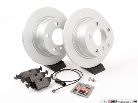 ES#2703076 - 40406004KT1 - Rear Brake Service Kit - Featuring ECS V5 rotors and ECS DD23 "Daily Driver" ceramic pads. - Assembled By ECS - BMW