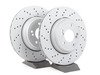 ES#4883283 - 34212283803KT3 - Performance Rear Brake Service Kit - Featuring ECS V5 cross drilled and slotted rotors and ECS EP24 "Enthusiast Performance" brake pads. - Assembled By ECS - BMW