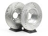 ES#2864156 - HK4875.550Z - Rear Sector 27 Performance Rotor & Pad Kit - Featuring Hawk Sector 27 cross drilled and slotted rotors with Performance Ceramic brake pads - Hawk - 