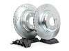 ES#2863982 - HK4504.624Z - Rear Sector 27 Performance Rotor & Pad Kit - Featuring Hawk Sector 27 cross drilled and slotted rotors with Performance Ceramic brake pads - Hawk - 