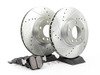 ES#2864103 - HK4790.325Z - Front Sector 27 Performance Rotor & Pad Kit - Featuring Hawk Sector 27 cross drilled and slotted rotors with Performance Ceramic brake pads - Hawk - 