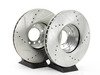 ES#2864103 - HK4790.325Z - Front Sector 27 Performance Rotor & Pad Kit - Featuring Hawk Sector 27 cross drilled and slotted rotors with Performance Ceramic brake pads - Hawk - 