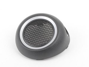 ES#98291 - 51412753691 - Upper Speaker Grille Cover Silver - Left Side - Black with silver inner trim - Genuine MINI - MINI