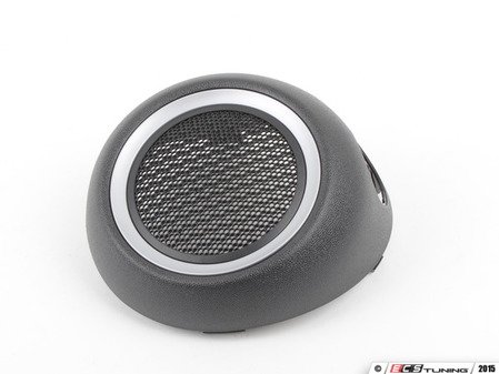 ES#98291 - 51412753691 - Upper Speaker Grille Cover Silver - Left Side - Black with silver inner trim - Genuine MINI - MINI