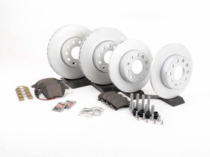 ES#2593875 - 1K0615301TKT1 - Genuine Front & Rear Brake Service Kit (288x25/260x12) - Everything you need to service your brakes in an afternoon - Genuine Volkswagen Audi - Volkswagen