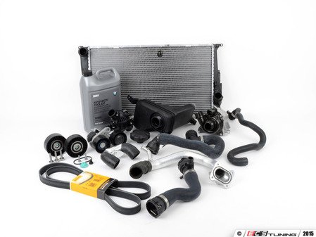 ES#2739952 - 11510392553RKT2 - ECS Cooling System Refresh Kit - Level 3  - Everything you need to totally service your cooling system, including a radiator and belt service. Now Includes ECS Billet Aluminum Radiator Drain Plug! - Assembled By ECS - BMW