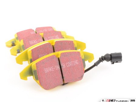 ES#521039 - DP41945R - YellowStuff Performance Front Brake Pad Set (With Wear Sensors) - EBC's premium sport street pad that offers high friction levels and heat fade resistance - EBC - Audi