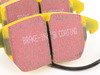 ES#521039 - DP41945R - YellowStuff Performance Front Brake Pad Set (With Wear Sensors) - EBC's premium sport street pad that offers high friction levels and heat fade resistance - EBC - Audi