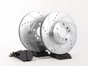 ES#2864076 - HK4762.325F - Front Sector 27 Performance Rotor & Pad Kit - Featuring Hawk Sector 27 cross drilled and slotted rotors with HPS brake pads - Hawk - 