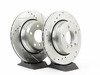 ES#2864123 - HK4814.518Z - Rear Sector 27 Performance Rotor & Pad Kit - Featuring Hawk Sector 27 cross drilled and slotted rotors with Performance Ceramic brake pads - Hawk - 