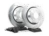 ES#2864105 - HK4793.518Z - Rear Sector 27 Performance Rotor & Pad Kit - Featuring Hawk Sector 27 cross drilled and slotted rotors with Performance Ceramic brake pads - Hawk - 