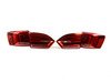 ES#3220815 - HVWJ6TL-HR - OE Style LED Tail Light Set - Dark Cherry - (NO LONGER AVAILABLE) - Features LED running lights and brake lights, rear fog light, and amber turn signals - Helix - 