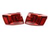 ES#3220815 - HVWJ6TL-HR - OE Style LED Tail Light Set - Dark Cherry - (NO LONGER AVAILABLE) - Features LED running lights and brake lights, rear fog light, and amber turn signals - Helix - 