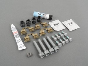 ES#2592595 - 1K0698470KT - Rear Pad and Rotor Installation Kit - Includes all hardware and anti-seize for rear pad & rotor replacement - Genuine Volkswagen Audi - Audi Volkswagen