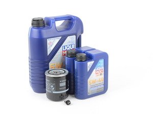 ES#2785370 - V630VOILKT7 -  Oil Service Kit - With ECS Magnetic Drain Plug - Includes Mann oil filter and Liqui Moly 5w-40 oil - Assembled By ECS - Volkswagen
