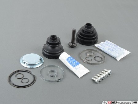 ES#2587118 - 3B0498203DKT1 - Front CV Joint Installation Kit - Includes all the boots and clamps you'll need to service one driveshaft - Assembled By ECS - Volkswagen
