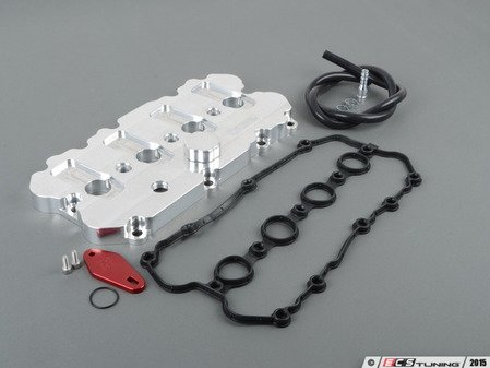 ES#2873048 - IEBAVC5-RWKT - Billet Valve Cover Kit - Raw - (NO LONGER AVAILABLE) - Includes everything necessary to upgrade to a beautiful, billet aluminum valve cover except for a catch can. - Assembled By ECS - 
