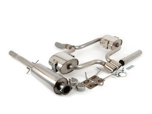 ES#2827799 - SSXM008 - Cat-Back Exhaust System - Resonated R52 MINI Cooper Convertible S/JCW - 2.50" stainless steel with dual 76.2mm Special polished tips - Milltek Sport - MINI