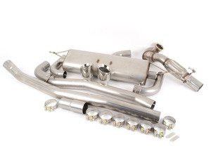 ES#2918049 - SSXAU3811KT1 - Turboback Exhaust System - Non-Resonated - 3" Large bore downpipe with Hi-Flow Sports cat and 3" stainless steel cat-back with dual 100mm polished tips - Milltek Sport - Audi
