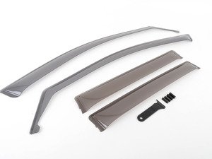 ES#2855637 - 5G4072193HU3KT - Front & Rear Window Deflectors - (NO LONGER AVAILABLE) - Reduce in-cabin noise with these OEM deflectors - Genuine European Volkswagen Audi - 