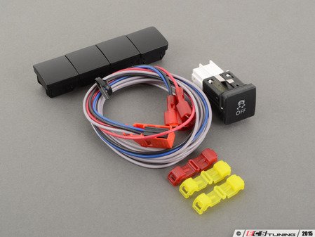 ES#2771171 - 003208ecs03ktKT - Traction Control Button Retrofit Kit With button Blanks - Without Keyless Start - Take control of your launch with this convenient kit. For vehicles with factory card holder slot - Kit replaces this with button blanks. - Assembled By ECS - Volkswagen