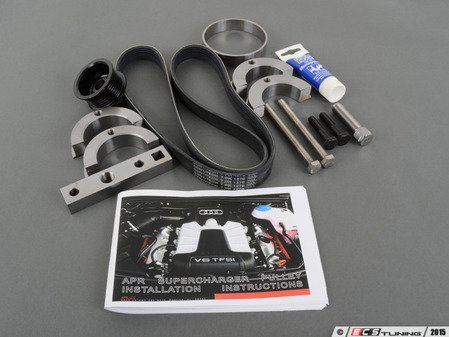 ES#3219340 - ms100135KT -  APR Supercharger Drive Pulley Upgrade Kit - A healthy bump in horsepower and torque across the entire RPM range - Includes APR drive pulley, APR installation tool, and correct length drive belt - APR - Audi Porsche