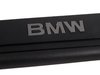 ES#122583 - 51477016654 - Door Sill Trim - Right - Black plastic trim featuring the BMW insignia  - Genuine BMW - BMW