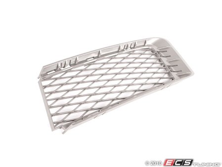ES#74688 - 51117154721 - Bumper Grille - Left - Grau/Gray. Located on the lower left portion of the front bumper - Genuine BMW - BMW