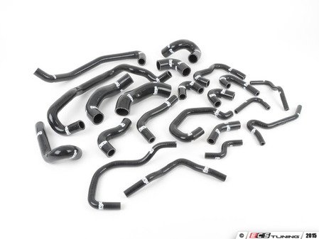 ES#2765461 - FMKC4R32 -  Silicone Coolant Hose Kit - Black - Improves performance, durability, along with providing a cleaner look. 21 piece kit - Forge - Volkswagen