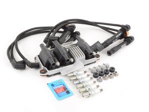 ES#2785385 - 078905104KT1 - Ignition Service Kit - Featuring Febi ignition coil and Prenco wires - Assembled By ECS - Volkswagen