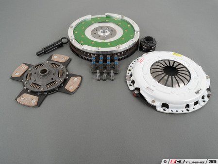 ES#2602129 - 02029HDC4KT - Stage 4 Clutch Kit W/ Flywheel - Featuring a 4 puck ceramic disc and 12lb aluminum flywheel - Assembled By ECS - Audi