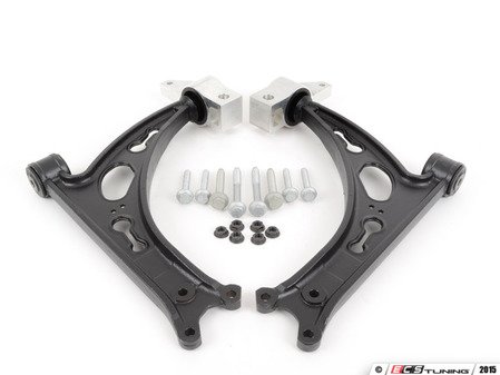 ES#2919045 - 1K0407151ACSKT2 - Front Control Arm Service Kit - Featuring Meyle heavy duty control arms with necessary hardware - Assembled By ECS - Volkswagen
