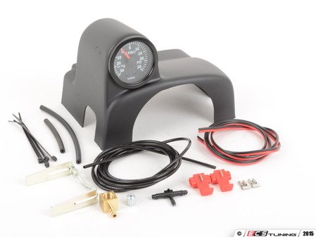 ES#4304 - MK4SCPOHWVDOBGK - Offset Gauge & Pod Kit - 0-25psi - (NO LONGER AVAILABLE) - VDO boost gauge with offset steering wheel column mounted pod - Assembled By ECS - 