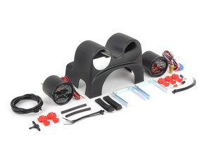 ES#261142 - 1J0898010 - Dual Indigo Gauge & Pod Kit 0-30 PSI - Steering column pod, 0-30psi boost & oil temp gauges - New South Performance - Volkswagen