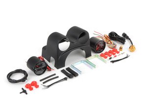 ES#8434 - 1j0898002 - Dual Indigo Gauge & Pod Kit - Steering column pod, 0-30psi boost & oil pressure gauges - New South Performance - Volkswagen