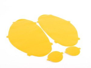 ES#2738594 - P018-Y - Headlight Protection Film - Yellow  - Pre-cut covers will protect your vehicle's headlights and fog lights - Lamin-X - Porsche