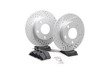 ES#2561568 - 8D0601AXSGMTKT - Performance Rear Brake Service Kit - (NO LONGER AVAILABLE) - Featuring ECS GEOMET Drilled & Slotted rotors and Hawk HPS pads - Assembled By ECS - 
