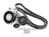 ES#2770317 - 01199797921KT9 - Accessory Belt Kit - Level 2 - Includes Belt Tensioner, Idler Pulley, Belt, And Hardware - Assembled By ECS - Mercedes Benz