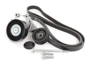 ES#2770317 - 01199797921KT9 - Accessory Belt Kit - Level 2 - Includes Belt Tensioner, Idler Pulley, Belt, And Hardware - Assembled By ECS - Mercedes Benz