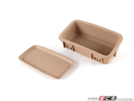 ES#261094 - 1J0896329C - Arm Rest Delete Kit With Rubber Storage Insert - Light Beige - (NO LONGER AVAILABLE) - Fills the gap where your arm rest used to be - Genuine Volkswagen Audi - 