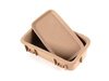 ES#261094 - 1J0896329C - Arm Rest Delete Kit With Rubber Storage Insert - Light Beige - (NO LONGER AVAILABLE) - Fills the gap where your arm rest used to be - Genuine Volkswagen Audi - 