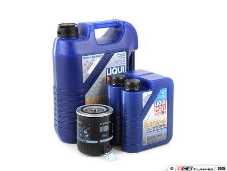 ES#2785369 - V630VOILKT6 -  Oil Service Kit - Includes Mann oil filter and Liqui Moly 5w-40 oil - Assembled By ECS - Volkswagen