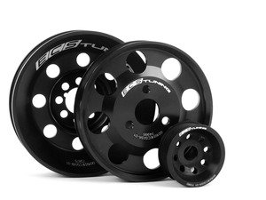 ES#3083 - V630VLWPS-BLK -  Lightweight Pulley Set - Black - (NO LONGER AVAILABLE) - NOT an under drive pulley kit, reduces rotational mass of stock pulley system. - ECS - 