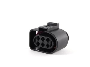 ES#311348 - 1J0973733 - Connector housing - 6 Pin black - Replace your broken connector. Pin terminals and wiring not included. - Genuine Volkswagen Audi - Volkswagen